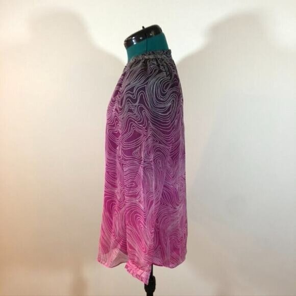 Diane‎ Von Furstenberg Leysa Pink Silk Blouse - Size 2 - Picture 4 of 11